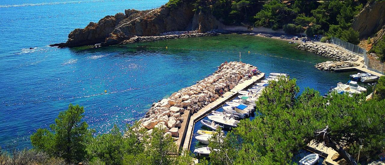 Calanque de Figuières, plage à 100 m, paddle, canoë, parking, WIFI, Ensues-la-Redonne Exterior foto
